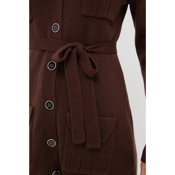 TUCKERNUCK Chocolate Brown Amara Sweater Size XS NWT Retail  $198 Tuckernuck - Picture 5 of 8